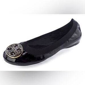 Tory Burch Black Caroline Flat